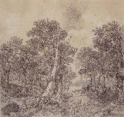 Thomas Gainsborough Wooded Landscape with River oil painting